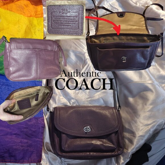Authentic Coach Burgundy Crossbody, Model #F28725, Excellent, Like New Condition - Picture 12 of 12